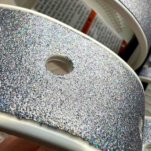 BNWT Glitter Crocs Sandals Women's 13 / Men's 12 Unisex - Picture 7 of 7